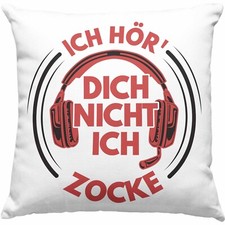 Trendation - Zocker Kissen Geschenk Der Perfekte Gaming Tag Gamer Geschenkidee L