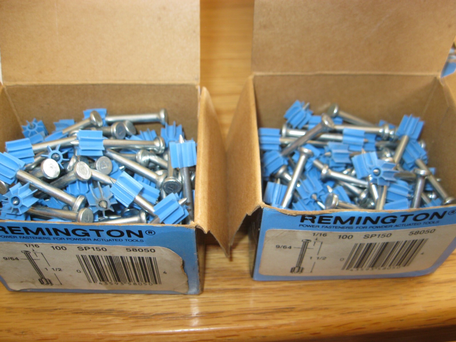 220 Remington Power Fasteners 50 2.5", 170 1 1/2" new for powered