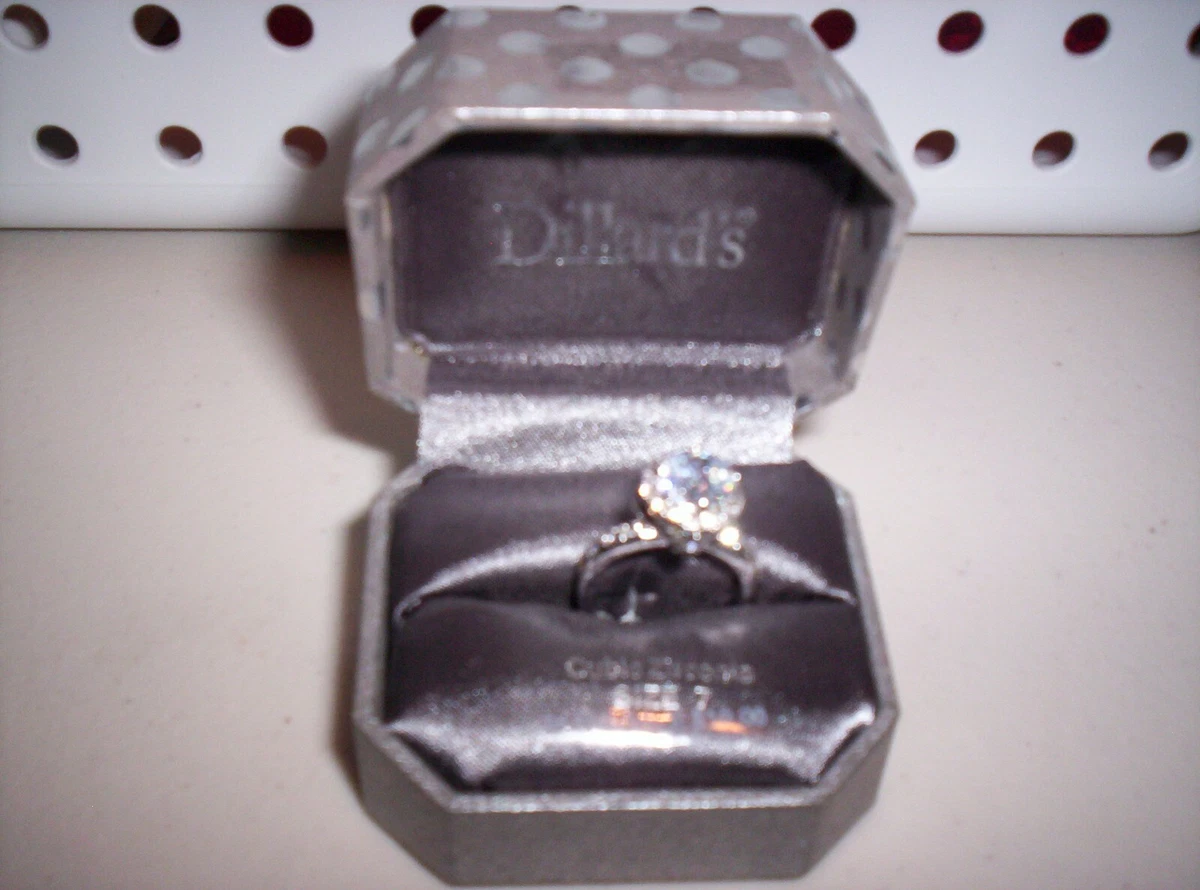 Dillard s Cubic Zirconia ROUND Size 7 RING eBay