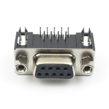 100Pcs D-SUB 9 Pin Female Right Angle PCB Connector Converter Adapter 2 Rows DB9