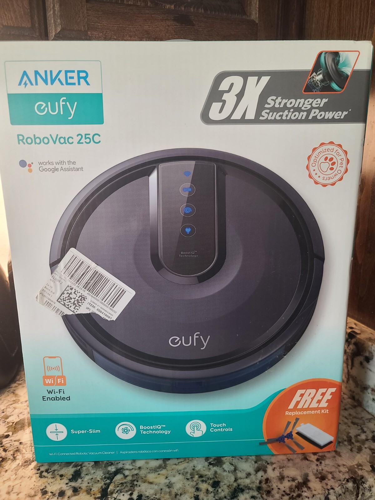 Vacuum Cleaner Robotic Eufy Robovac 25C - Black NEW IN BOX-Anker-wifi Enabled