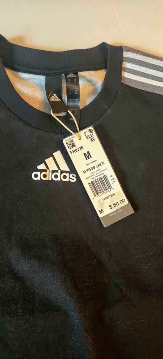 New Adidas Short Sleeve Crew Sweatshirt Post Game Men's Medium | eBay