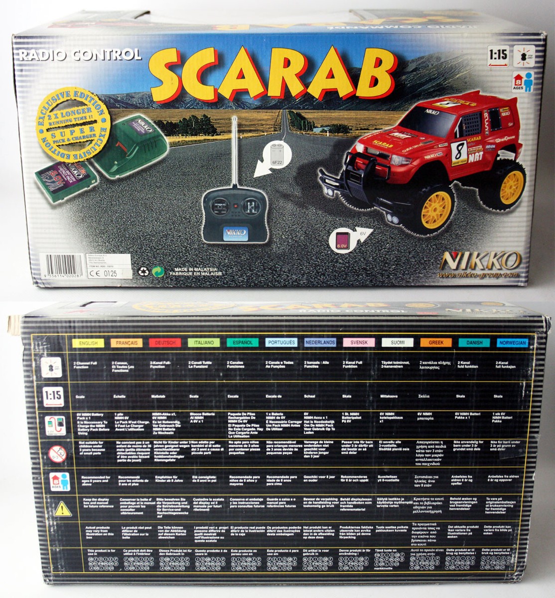 NIKKOラジコン Jeep RESCUE RARE VINTAGE 90'S NIKKO SCARAB JEEP RADIO CONTROL 1:15 R/C