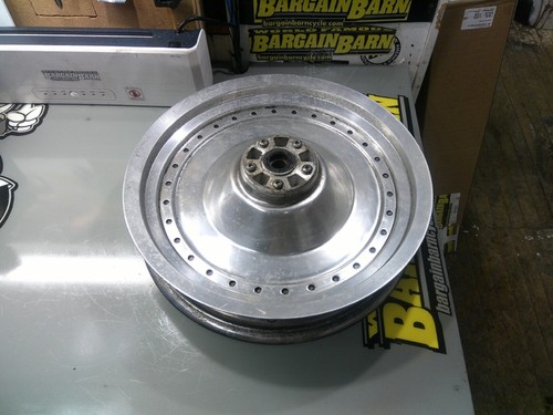OEM Harley-Davidson Solid 16x3 Front Wheel 2000-2005 Softail Fatboy 3/4 Bearing - Picture 2 of 4