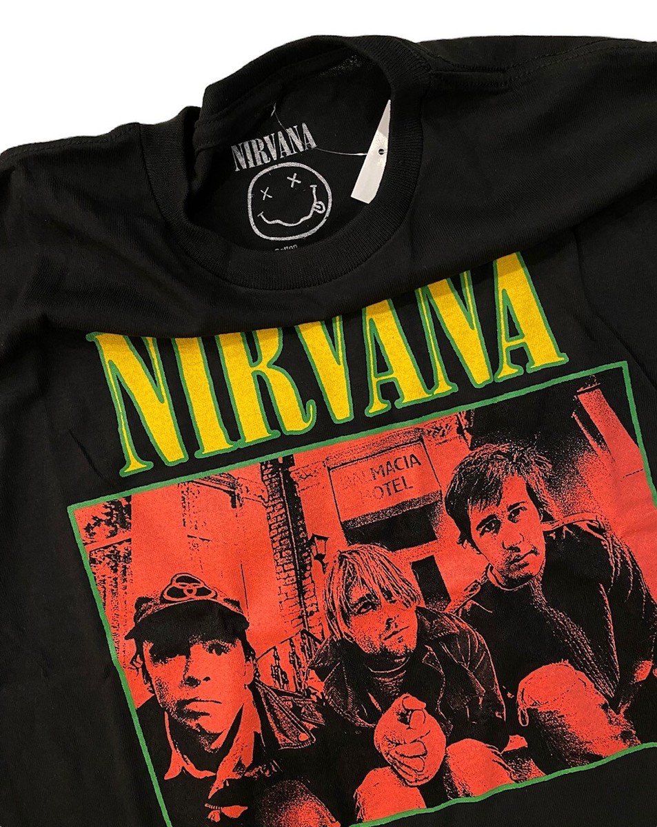 Nirvana Men's Officially Licensed Kurt Cobain Punk Hard Rock