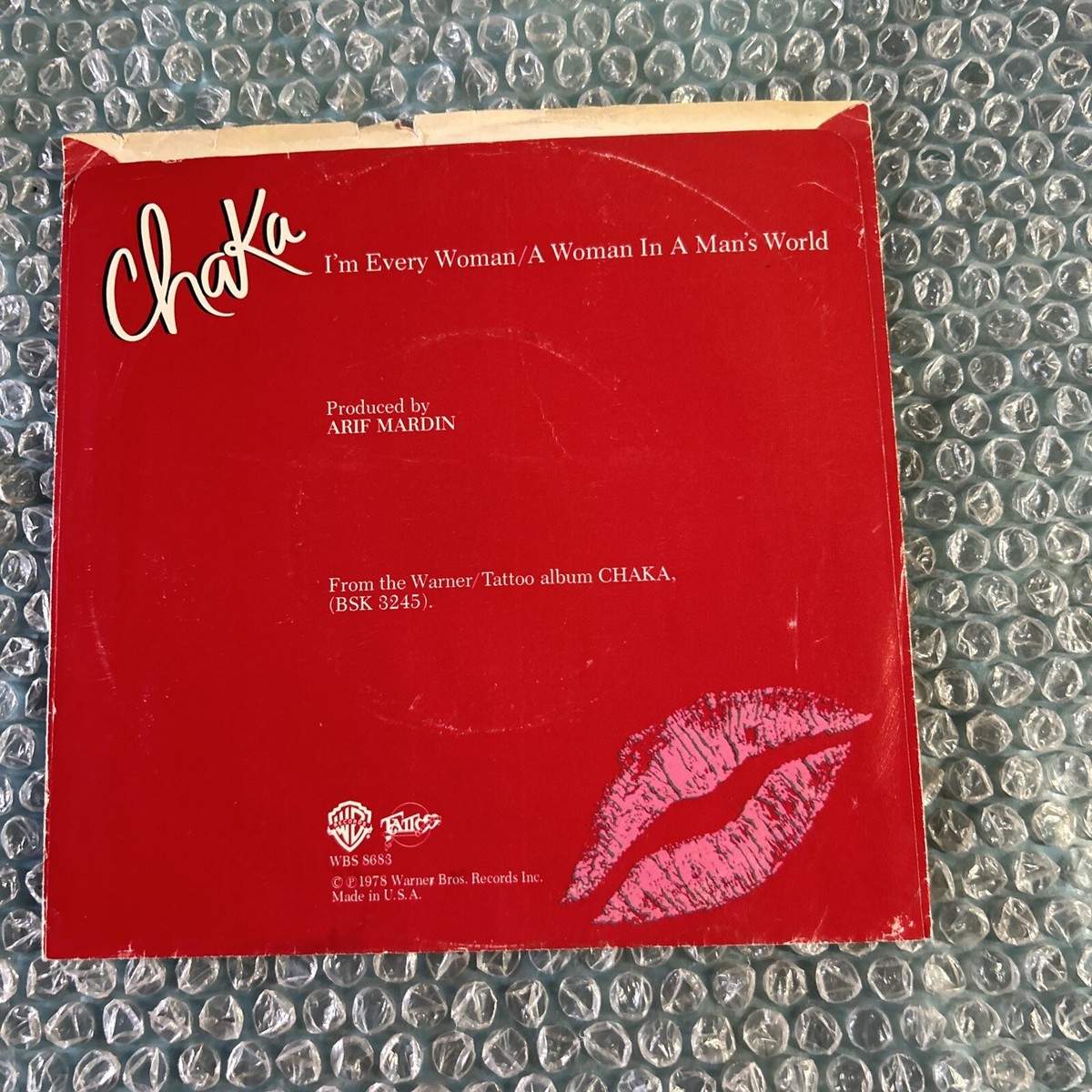 company picture sleeve only 45 Chaka Khan I'm Every Woman/In A