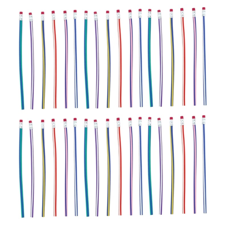 Soft Bendable Pencils for Kids Fun School Supplies Flexible Writing Tools-image