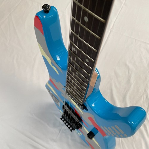 Guitarra Eléctrica Azul SHENFENG Madera Maciza Trémolo Negro Herrajes Logo Personalizado Envío Gratis - Imagen 10 de 16