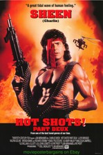 HOT SHOTS PART II MOVIE POSTER Original SS 27x40 Advance Style CHARLIE SHEEN