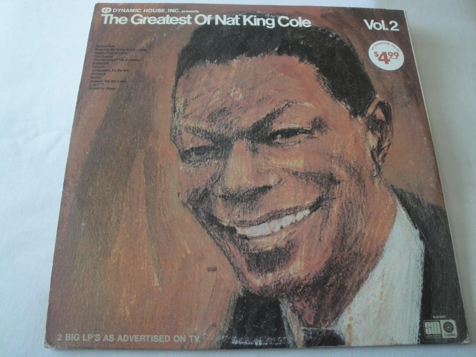 The Greatest Of Nat King Cole, Vol. 1 & 2 VINYL LP ALBUM 1972 CAPITOL SPECIAL MA - Image 2 of 2