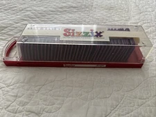 Sizzix Sizzlits Script Alphabet 35 Die Set w/ case Scrapbooking Card Making