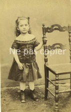 JEUNE FILLE circa 1865 CDV by PEDRONI in Bordeaux