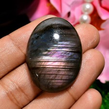 Multi Labradorite Oval Shape Cabochon Loose Gemstone 55 Ct. 34X25X8 mm CG-207