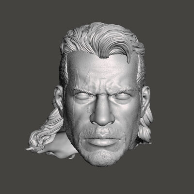 Bishop mullet version Marvel Comics X-Men Mutant custom head for action ...