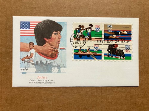 1979 15c 22nd Summer Olympic Games 1791-94 Fleetwood FDC Master Set of (5) - Picture 2 of 11