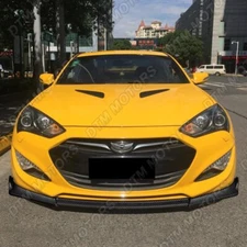For 2013-2016 Hyundai Genesis Coupe Carbon Look KS-Style Front Bumper Body Lip