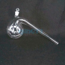 Fiaschetta di distillazione fondo tondo storta vetro borosilicato 125-2000 ml laboratorio e tappo