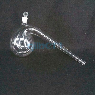 125-2000ml Borosilicate Glass Retort Round Bottom Distillation Flask Lab & Cap