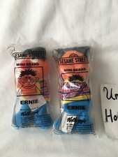 1999 Kellogg's Sesame Street Mini Bean  Ernie  w/OG Bag, New