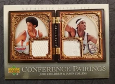 2007-08 Artifacts Conference Pairings Josh Childress/Jason Collins CP-CC 57/150