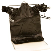 New Bags 1/6 Large 21 x 6.5 x 11.5 Black T-Shirt Plastic Grocery Shopping Bags