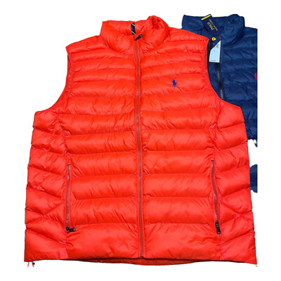 Polo Ralph Lauren Men's Navy Packable Quilted Puffer Vest / Big