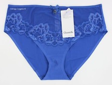 NWT Chantelle 6763 Orangerie" Mesh / Lace Bikini Brief Panty Indigo Blue 041 L