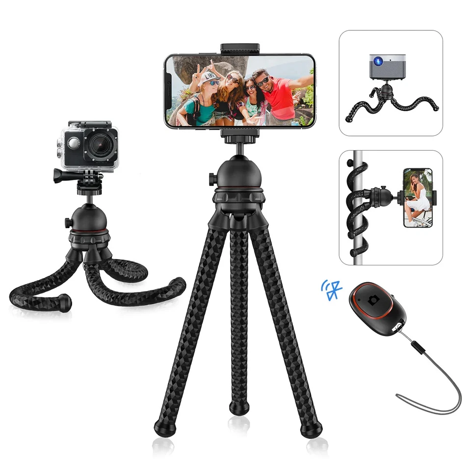 MPOW 3-in-1 Wireless Selfie Stick Tripod Bluetooth Remote New - Fast ,Universal - Image 2 of 3