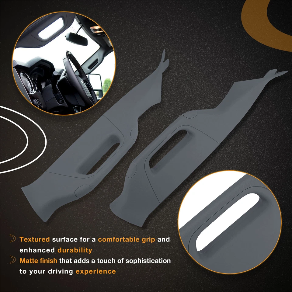 Pair A-Pillar Interior Trim Grab Handles Front Left Right For 2011-16 Ford F-250 - Image 4 of 4