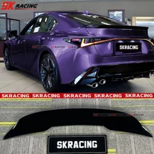 NEW Glossy Black Rear Trunk Spoiler Wing For 2021-2024 Lexus IS300 IS350 IS500