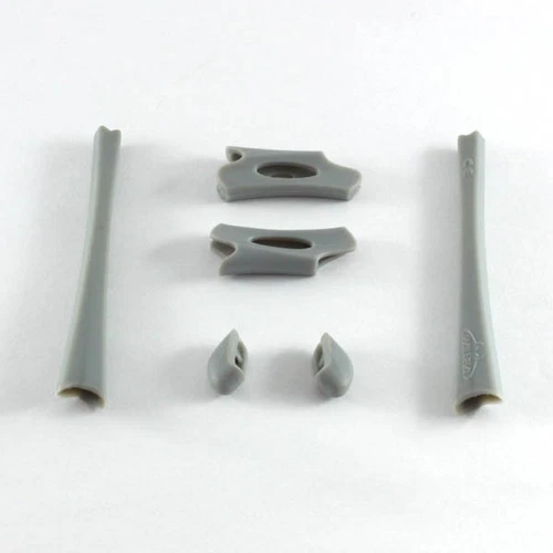 New Walleva Gray Lower And Upper Earsocks + Nosepads For Oakley Flak Jacket /XLJ - product listing photo