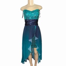 Ombre sequin prom dress size 9