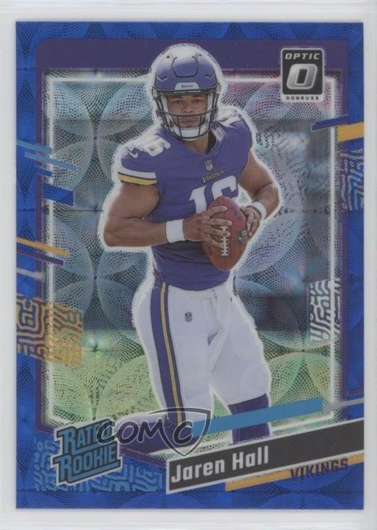 2023 Donruss Rated Optic Preview Blue Scope Prizm Jaren Hall #367 Rookie RC 15ts