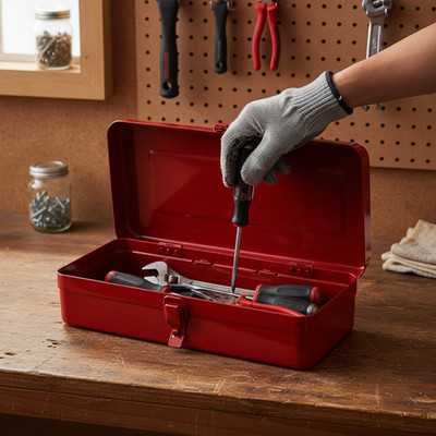 Vehicle Tool Storage Metal Portable Multi Layer Toolbox, for Home Use ...