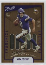 2021 Prestige Franchise Favorites Xtra Points Orange 11/75 Kirk Cousins #15 18k2