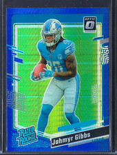Jahmyr GIBBS 2023 Donruss Optic Rated Rookie #236 Blue Hyper RC DETROIT LIONS!