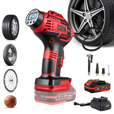 Cordless Car Air Tire Pump Inflator Compressor LED Digital Electric Portable USA