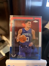 2025-26 Topps Chrome #47 Josh Green Red White and Blue Refractor Hornets