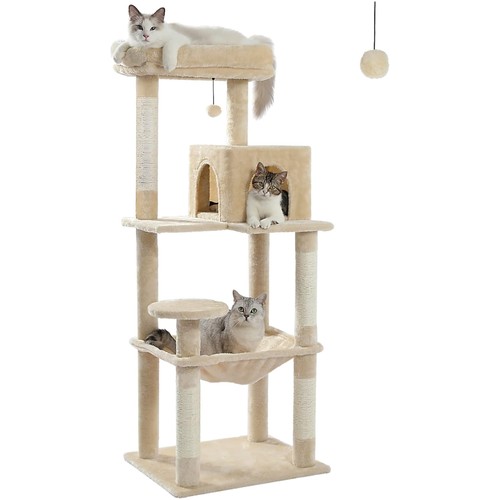 Katzenbaum Kratzbaum Katzenregal mit Hängematte Katze