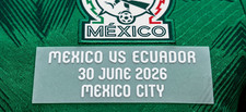 Mondial 2026 MEXICO vs ECUADOR Match Details Mexico City Patch Badge