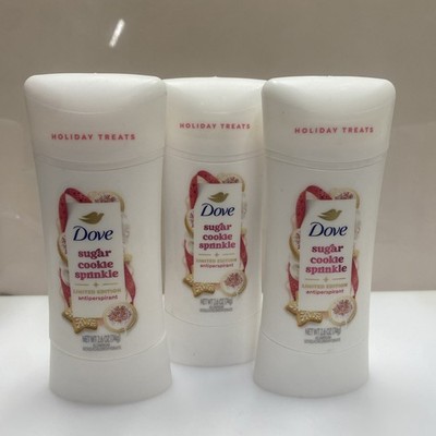 3X Dove Sugar Cookie Sprinkle Antiperspirant Deodorant 2.6 Oz 8-27+