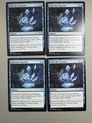 4 X Playset Solve the Equation | Strixhaven: School of Mages | #54 | U | NM