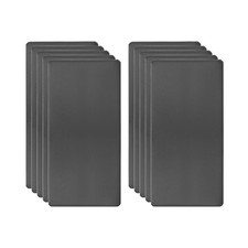 10pcs Metal Business Card 3x1.6x0.02" Oxidation Laser Engrave Adhesive Black