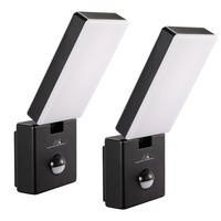 Maclean MCE516 B Led-AußEnleuchte 2Er Set 10W 800 Lm PIR Bewegungsmelder IP65