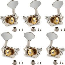 Open Gear Guitar String Tuning Pegs Machine Heads Tuners Slotted Head
