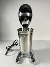 Vintage Chrome Hamilton Beach Drink Master Milk Shake Maker Mixer