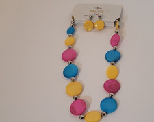 Mixit Color A Beautiful Color Necklace with Earrings 2 Piece Set