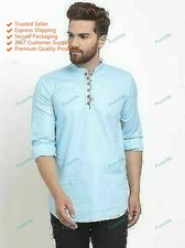 Mens Kurta Cotton Mens Shirt, Long Sleeve Kurta, Loose Shirt,Long wear,