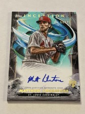 2023 Topps Inception Rookies and Emerging Stars Auto Matthew Liberatore Aqua /75