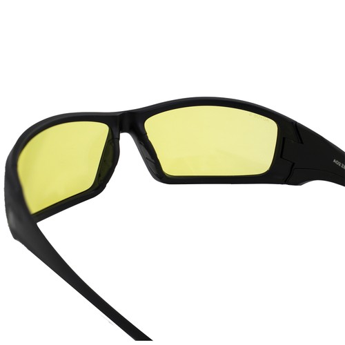 Alpha Omega 2 Motorrad Sonnenbrille Sport Reiten Schutzbrille gelbe Gläser - Bild 5 von 6
